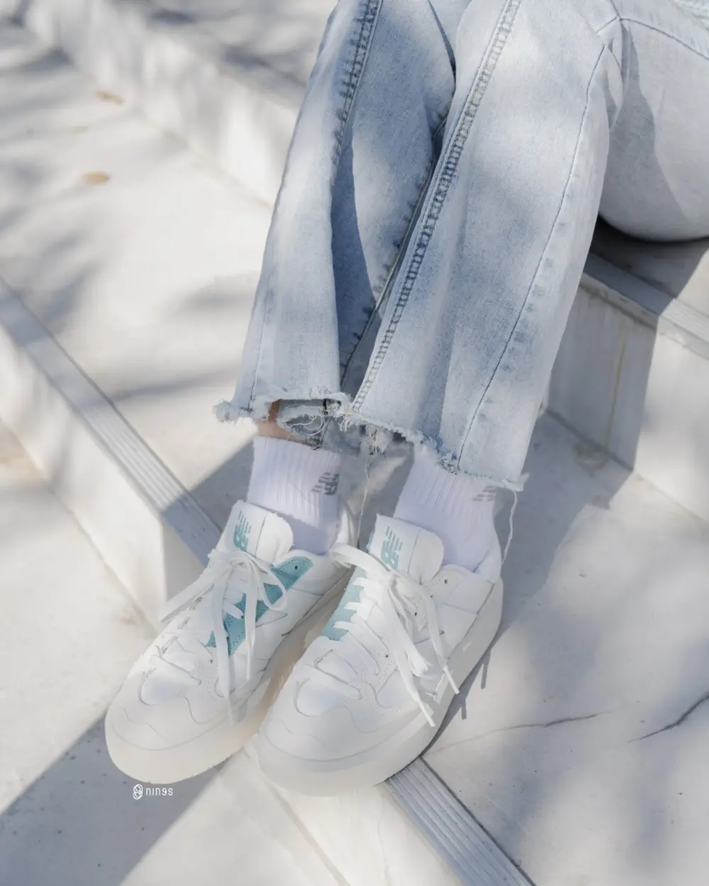 Giày New Balance 302 'Sea Salt Faded Teal' CT302SC - Ảnh 5