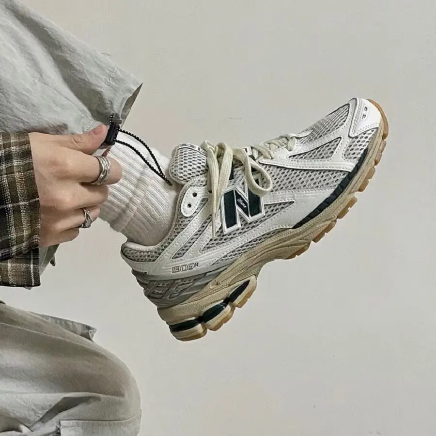 Giày New Balance 1906R 'White Green Cream' M1906RQ - Ảnh 5