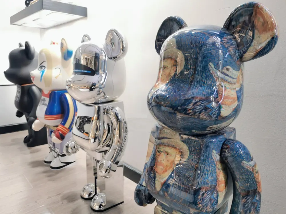 Mô Hình Bearbrick Van Gogh Museum Self With Grey Felt Hat - Ảnh 5