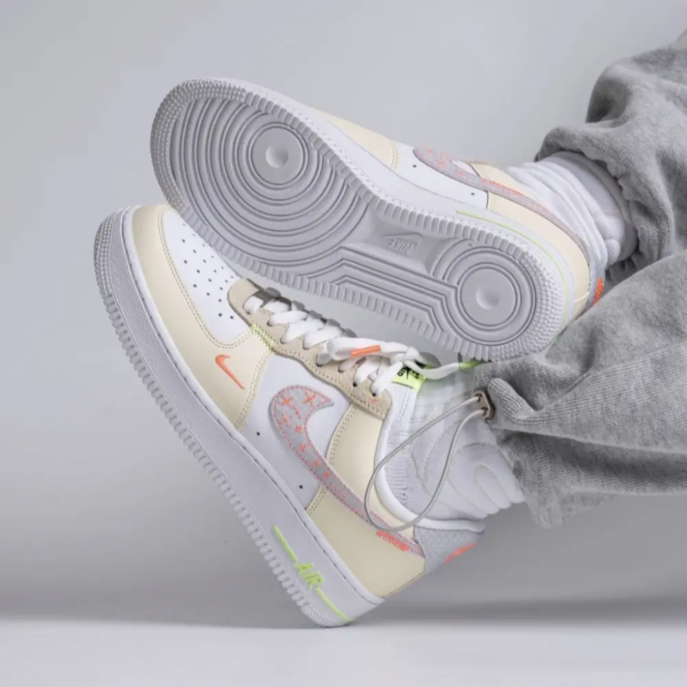 Giày Nike Air Force 1 Low Just Do It 'White Tan' FB1852-111 - Ảnh 3