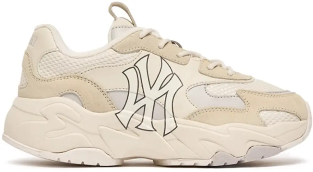 Giày MLB BigBall Chunky Lite SD New York Yankees 'Cream' 3ASHC3S1N-50CRS
