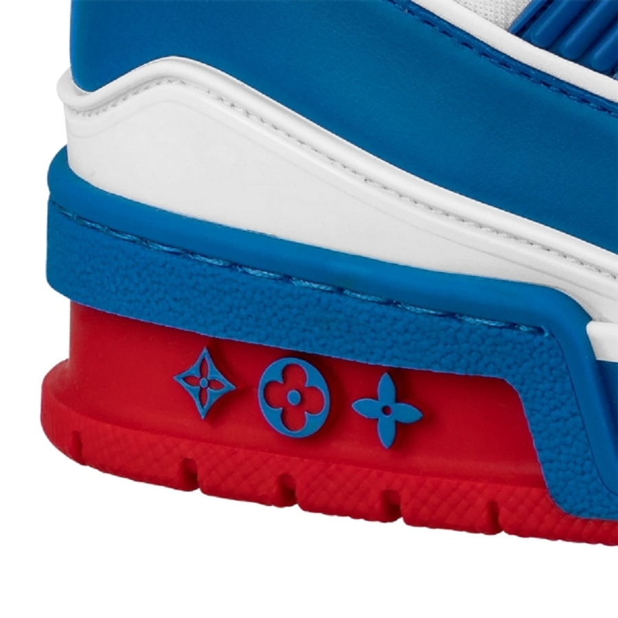 Giày Louis Vuitton LV Trainers 2021 ‘Blue Red’ 1A8ZSW - Ảnh 4
