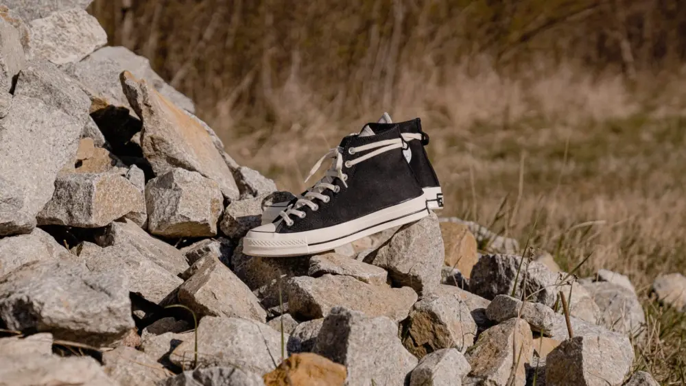 Giày Converse Fear of God Essentials x Chuck 70 High 'Black' 167954C - Ảnh 3