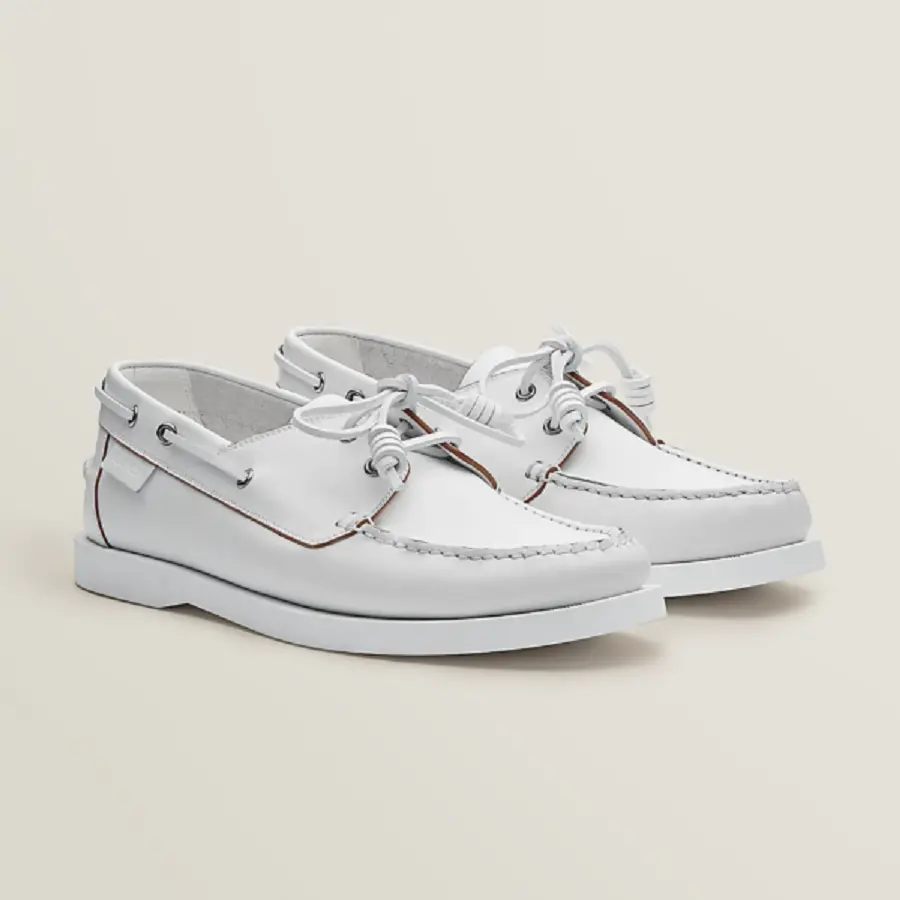Giày Hermes Ecoutille Loafer ‘White’ H221958ZA90410 - Ảnh 3