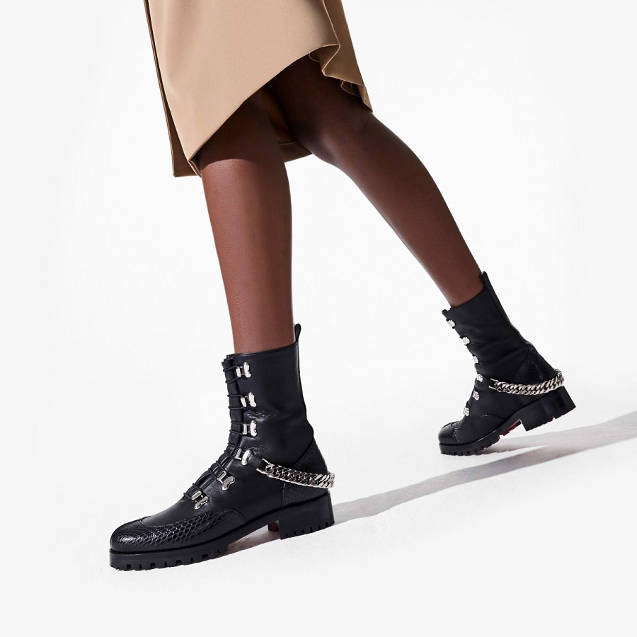 Giày Christian Louboutin Horse Guarda 'Black' 3200582BK65 - Ảnh 4