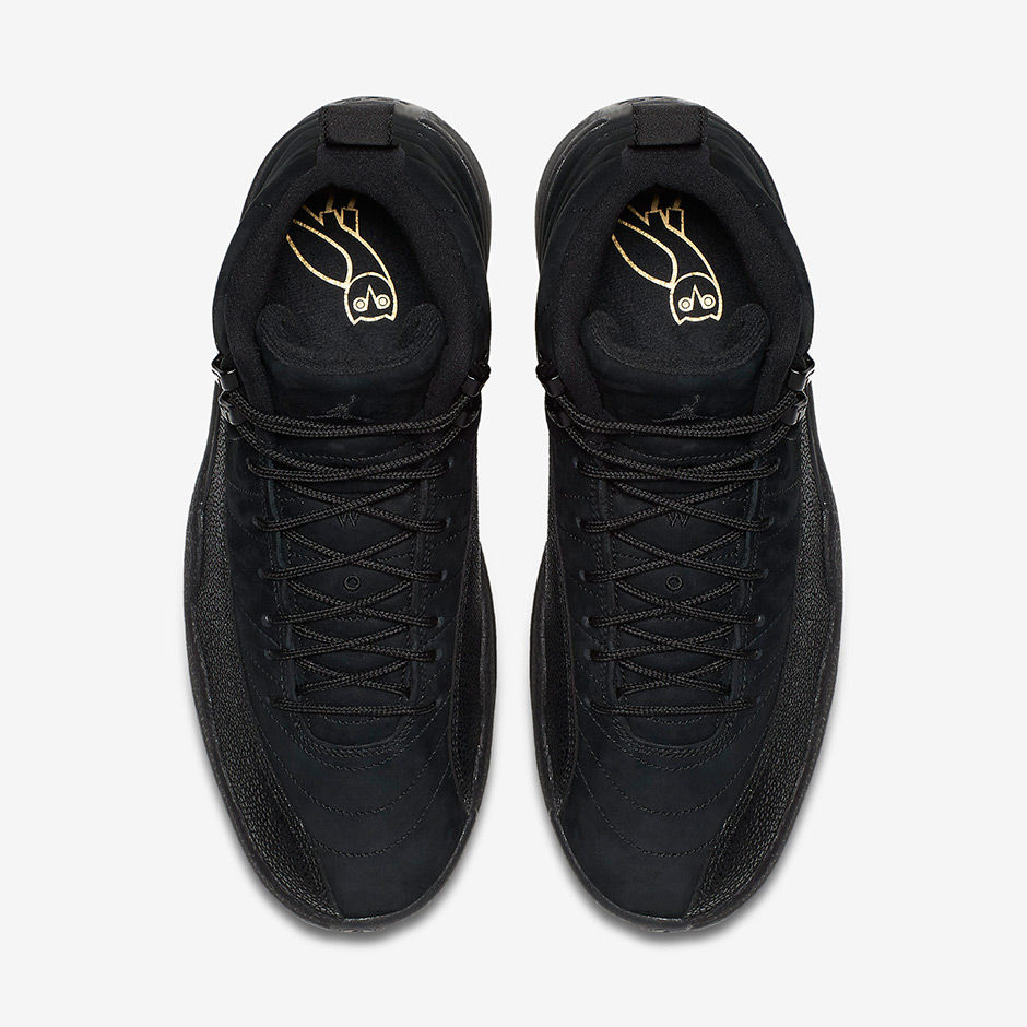 Giày Nike OVO x Air Jordan 12 Retro 'Black' 873864-032 - Ảnh 5