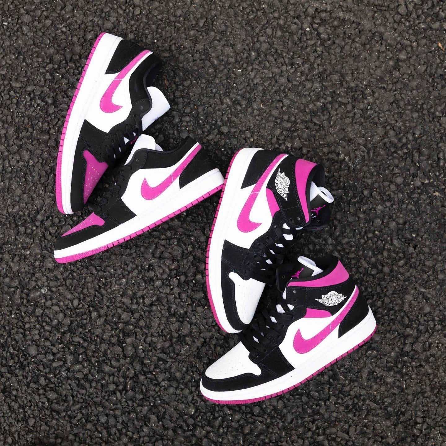 Giày Nike Wmns Air Jordan 1 'Black Cactus Flower' DC0774-005 - Ảnh 5