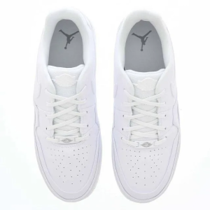 Alternative view of Giày Nike Air Jordan 1 Jester XX Low Laced Triple White CI7815-100
