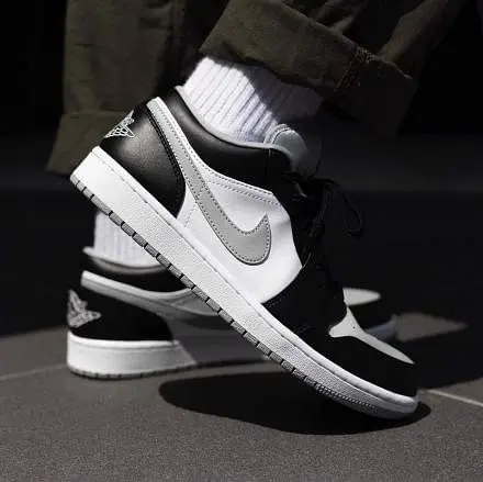 Giày Nike Air Jordan 1 Low GS 'Smoke Grey' 553560-039 - Ảnh 4