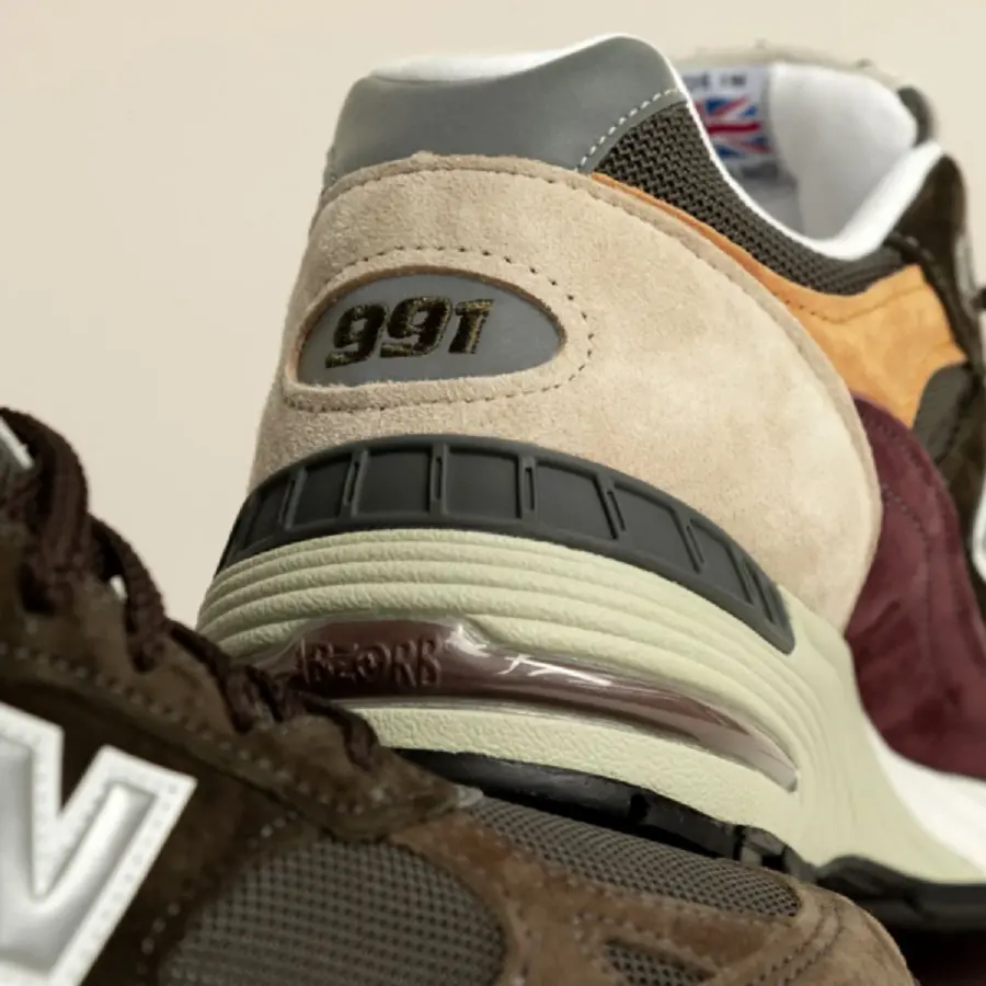 Giày New Balance 991 Made In England Green Yellow Beige M991GYB - Ảnh 6