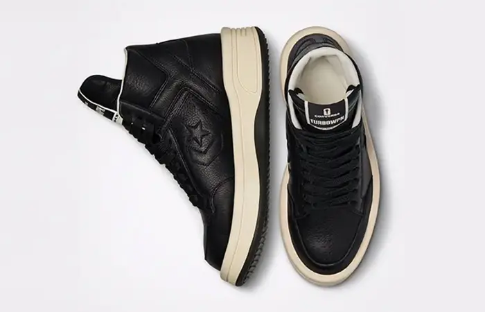 Giày Converse Rick Owens x TURBOWPN Mid 'Black Cloud Cream' 172342C - Ảnh 3