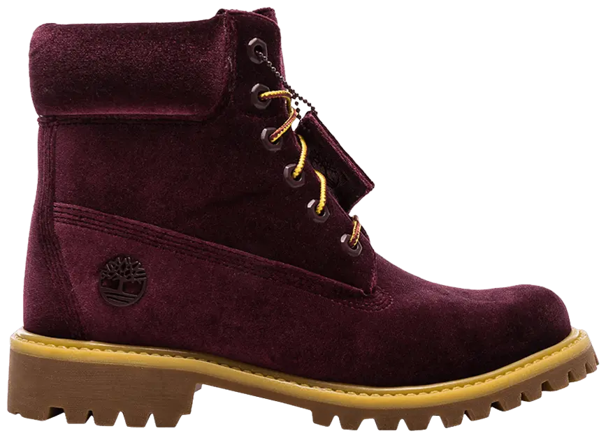 Giày Timberland Off-White x Wmns 6 Inch Premium 'Bordeaux'