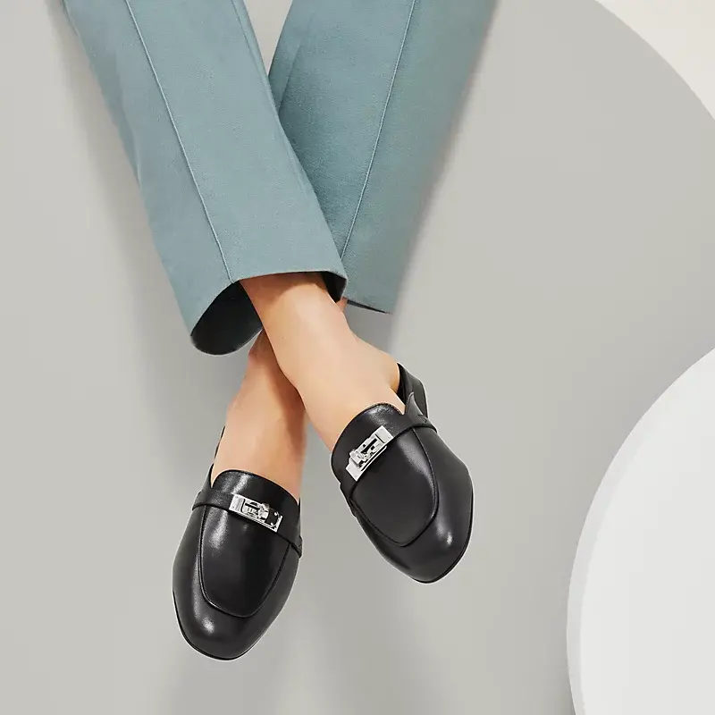 Giày Hermes Oz Mule ‘Noir’ H212295Zv01340 - Ảnh 4