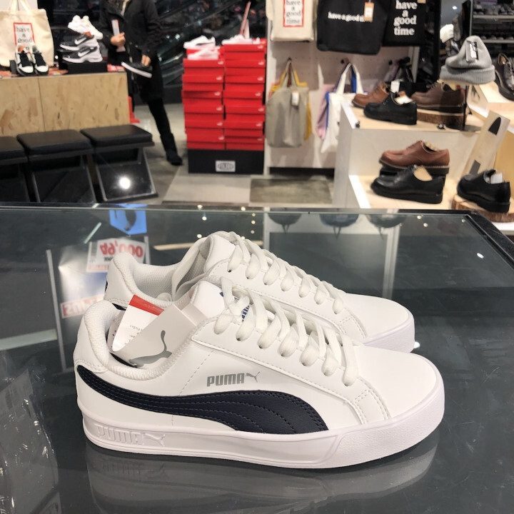 Giày Puma Smash Vulc Leather Trainers 359622-10 - Ảnh 5