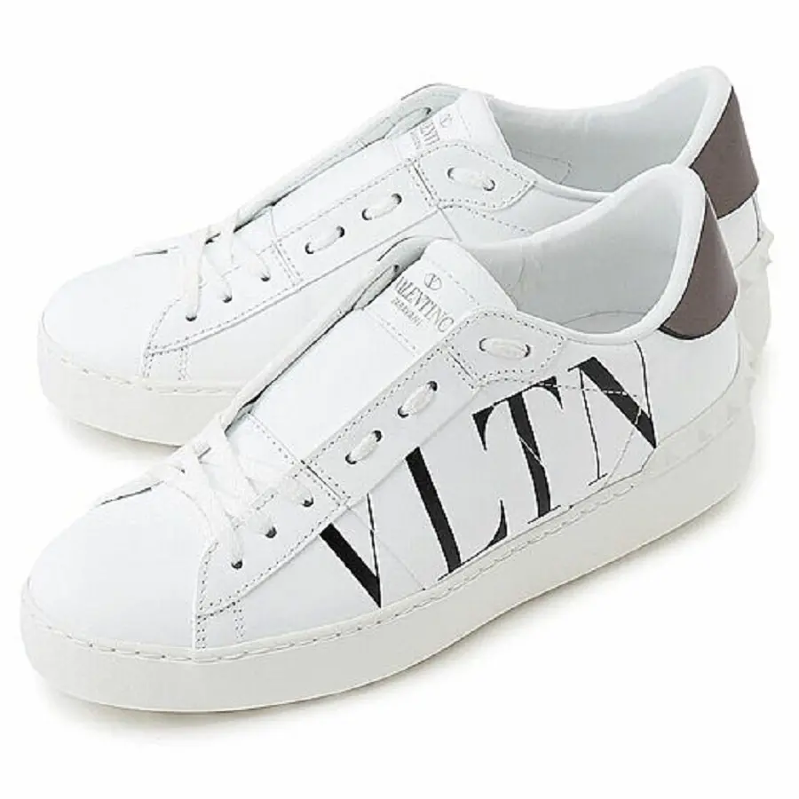 Giày Valentino Gavarani Women's White Leather Sneakers UW2S0781PSTA01 - Ảnh 6