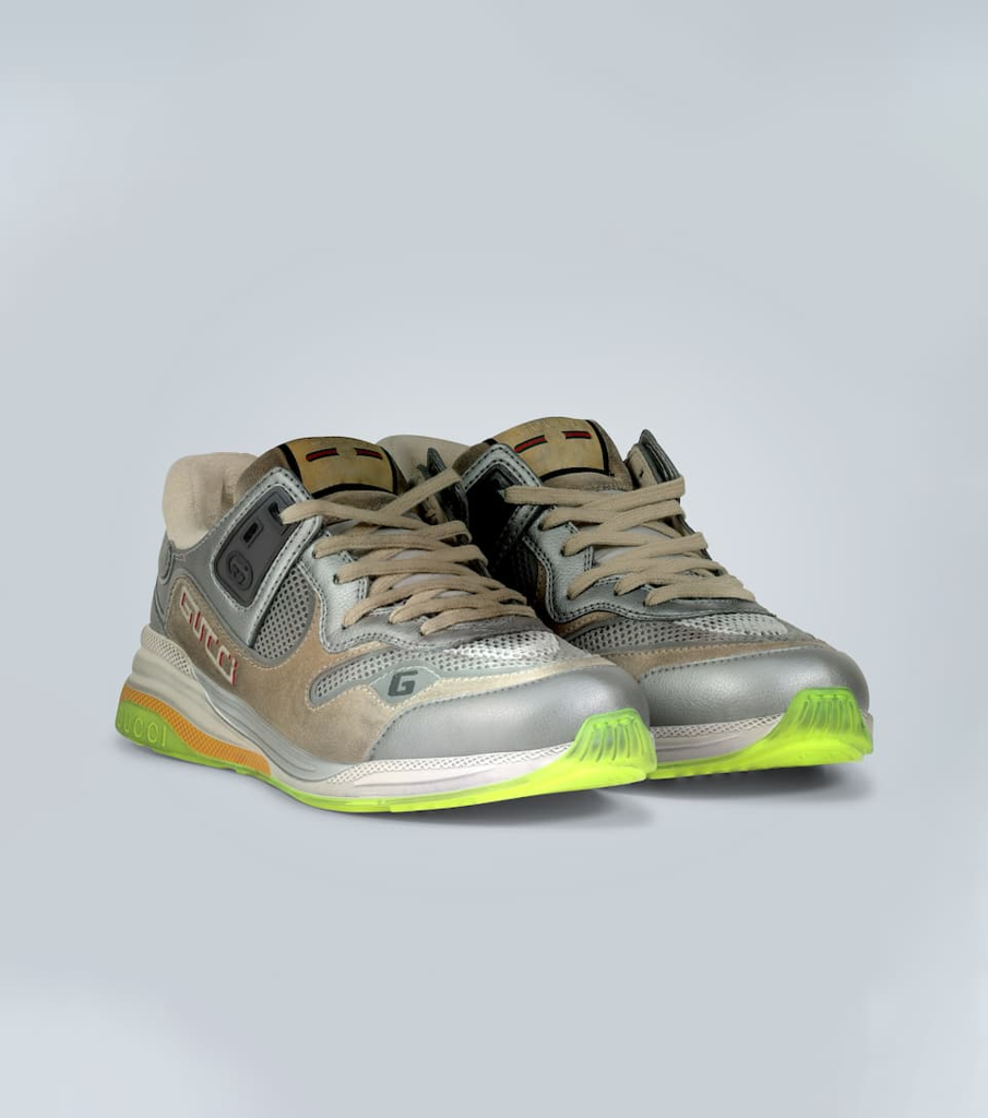 Giày Gucci Ultrapace Silver Metallic 587242-HQK20-8166 - Ảnh 3