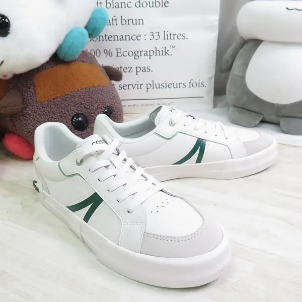Alternative view of Giày Lacoste Mens L004 Sneakers 'White Green' 7-43CMA0057082