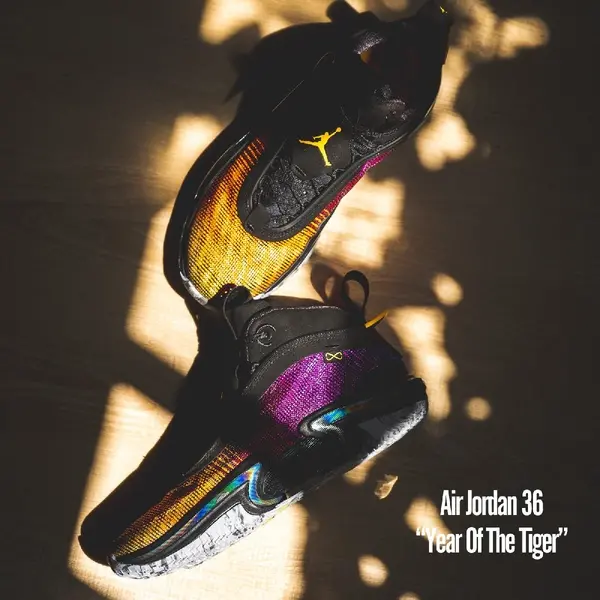 Alternative view of Giày Nike Air Jordan 36 'Laser Orange Deadly Pink' DA9053-002