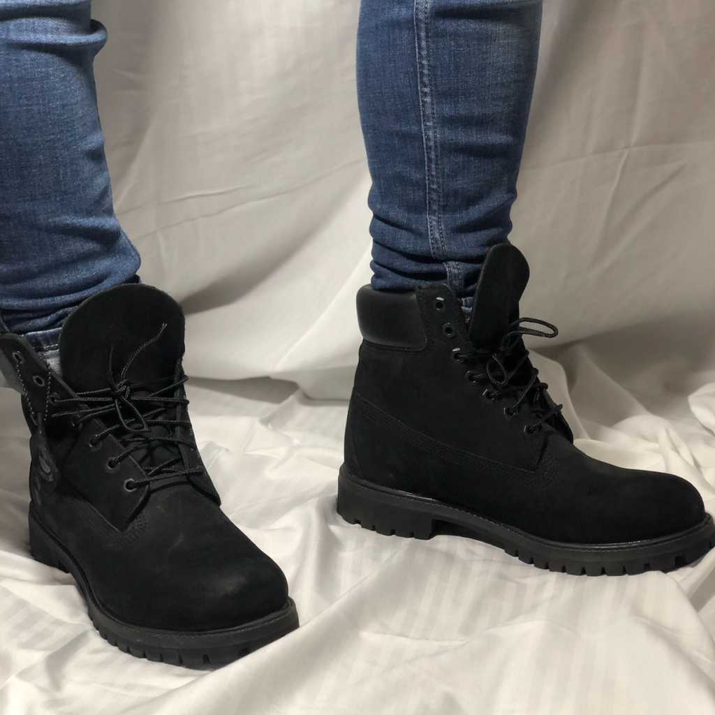 Giày Timberland 6 Inch Classic Waterproof Boot Wide 'Black Nubuck' TB-019039 - Ảnh 4