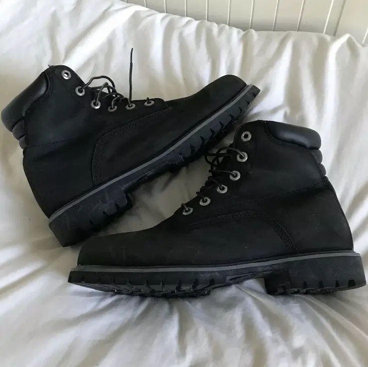Giày Timberland Mens Alburn 6 Inch Boots Black Nubuck 6939R - Ảnh 3