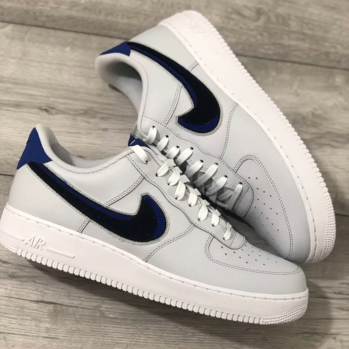 Giày Nike Air Force 1 '07 LV8 'Pure Platinum Game Royal' BQ2719-001 - Ảnh 2