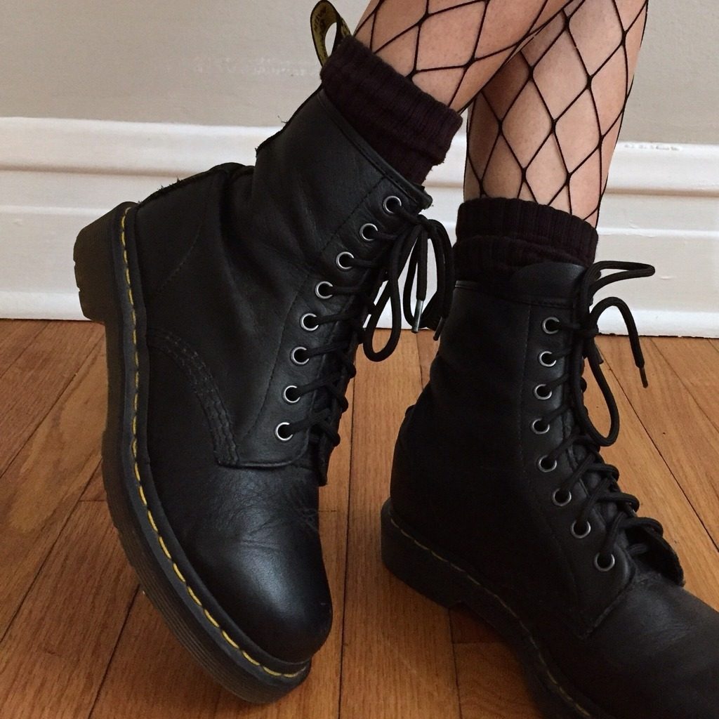 Giày Dr. Martens Wmns 1460 Nappa Leather Lace Up Boot 'Black' 11821002 - Ảnh 3