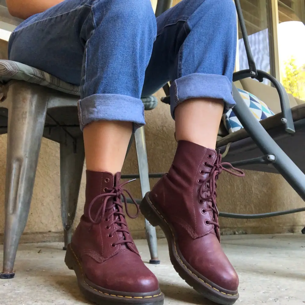 Giày Dr. Martens 1460 Vintage Oxblood 'Quilon Boots' 12308601 - Ảnh 5
