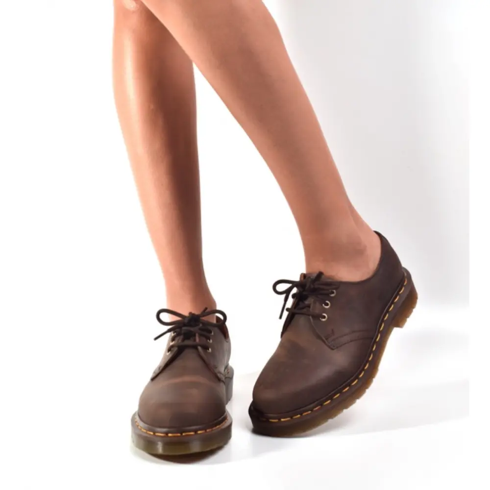 Alternative view of Giày Dr. Martens 1461 Brown Crazy Horse Leather Oxford Shoes 11838201