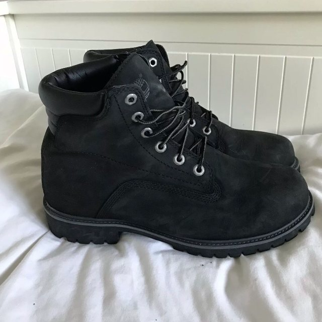 Giày Timberland Mens Alburn 6 Inch Boots Black Nubuck 6939R - Ảnh 2