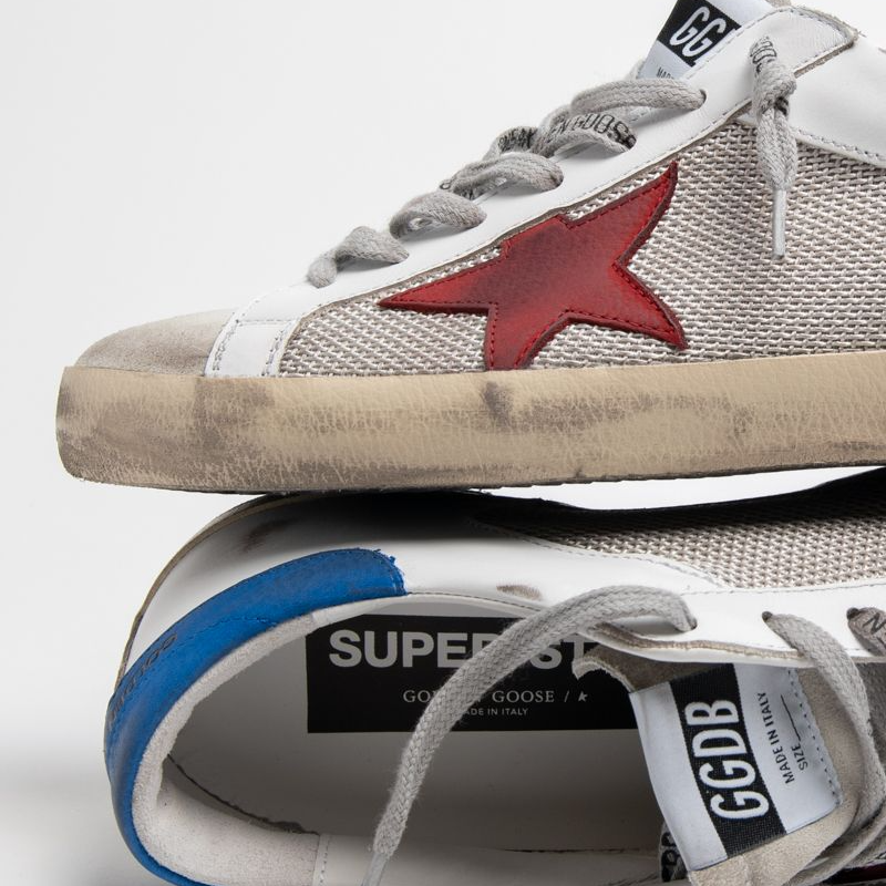 Giày Golden Goose Superstar White and Red Star GMF00103-F001116-80853 - Ảnh 4