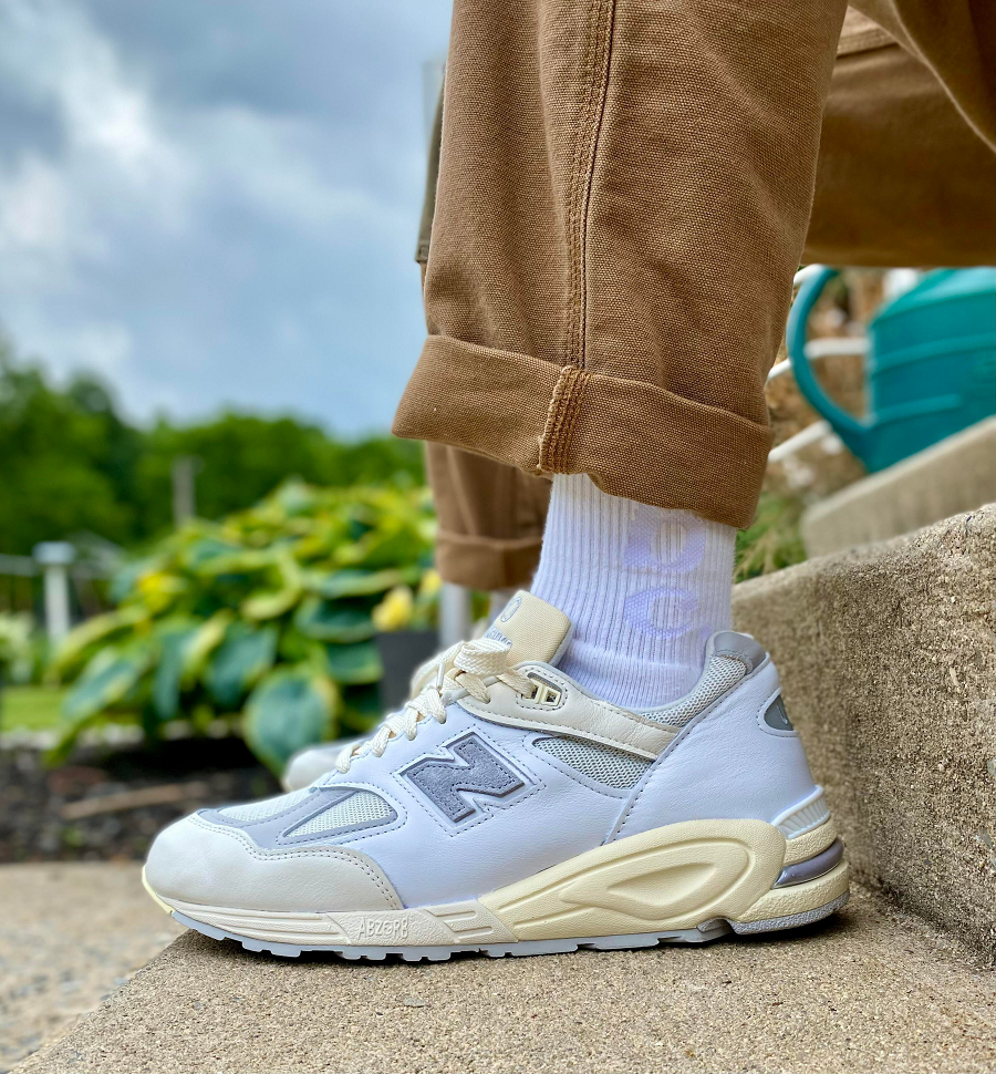 Giày New Balance 990v2 'MiUSA Sea Salt' M990TC2 - Ảnh 2