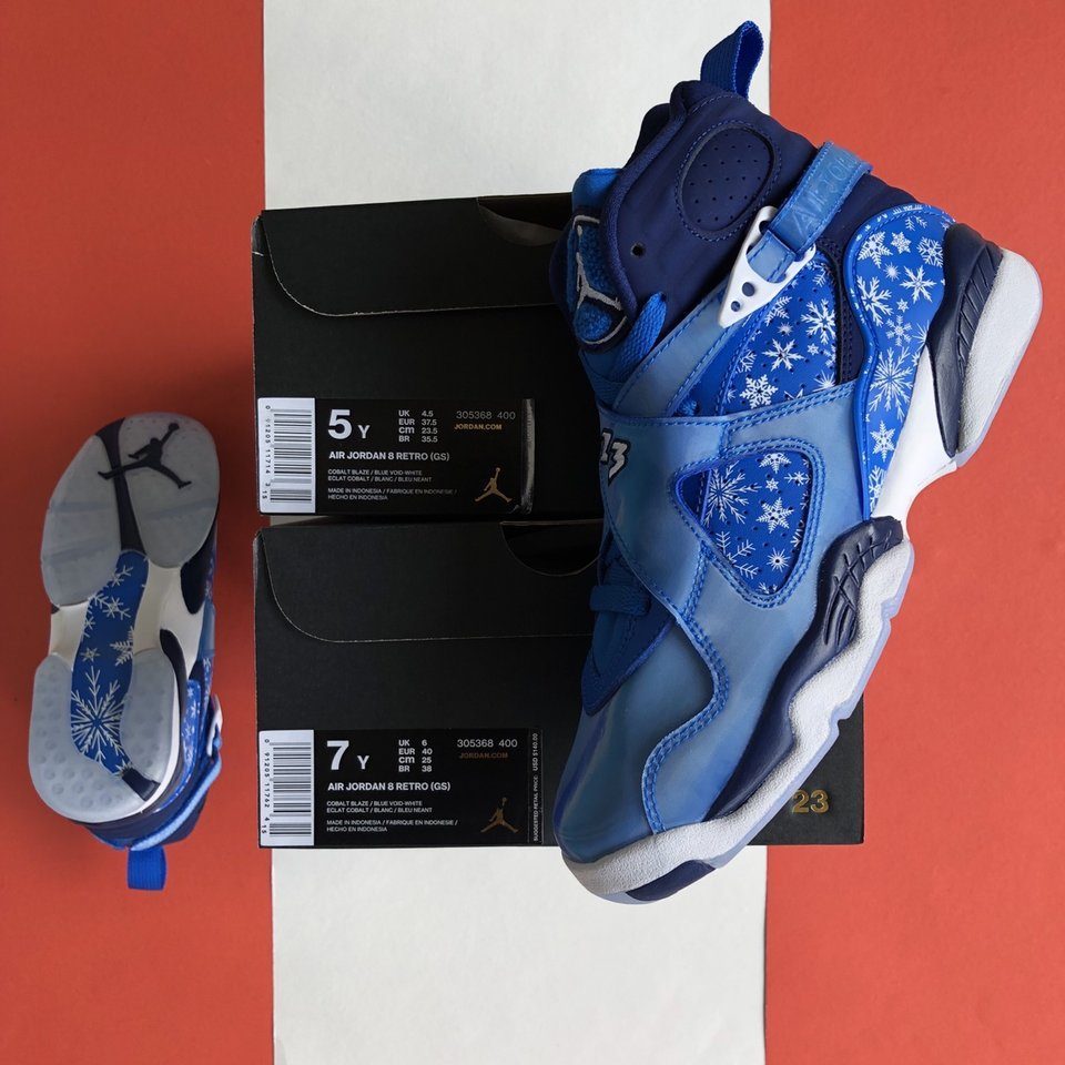 Giày Nike Air Jordan 8 Retro 'Snowflake' 305368-400 - Ảnh 2