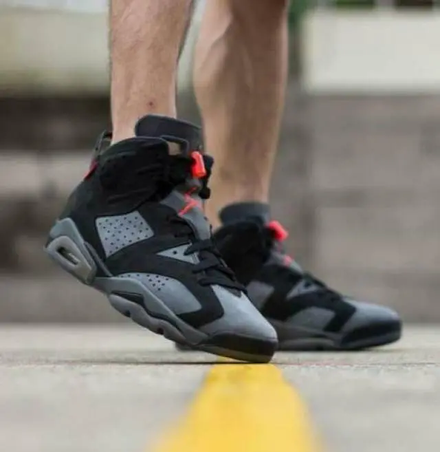 Giày Nike Paris Saint-Germain x Air Jordan 6 Retro BG 'Iron Grey' CN1078-001 - Ảnh 5