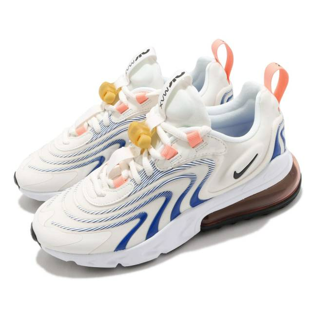 Giày Nike Wmns Air Max 270 React ENG 'Sail Racer Blue' CW8605-100 - Ảnh 2
