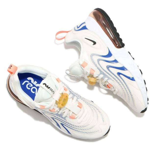 Giày Nike Wmns Air Max 270 React ENG 'Sail Racer Blue' CW8605-100 - Ảnh 3