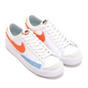 Alternative view of Giày Nike Blazer Low 77 White Orange Lifestyle Shoes DC4769-105