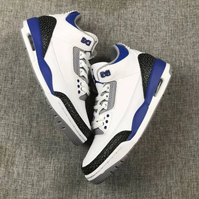 Giày Nike Air Jordan 3 Retro GS 'Racer Blue' 398614-145 - Ảnh 5
