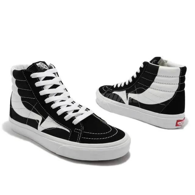 Giày Vans Sk8-Hi Reissue 'Warp Black White' VN0A4U3D21N - Ảnh 4