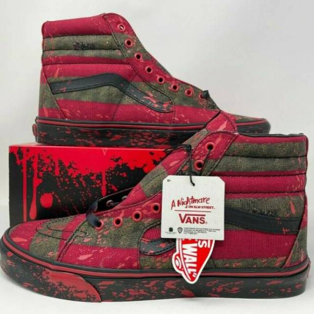 Giày Vans House of Terror x Sk8-Hi 'Freddy Krueger' VN0A4U3CZV1 - Ảnh 5