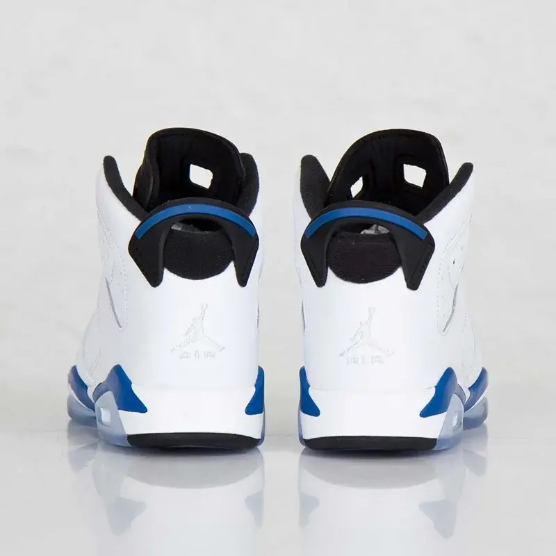Giày Nike Air Jordan 6 Retro BG 'Sport Blue' 384665-107 - Ảnh 5