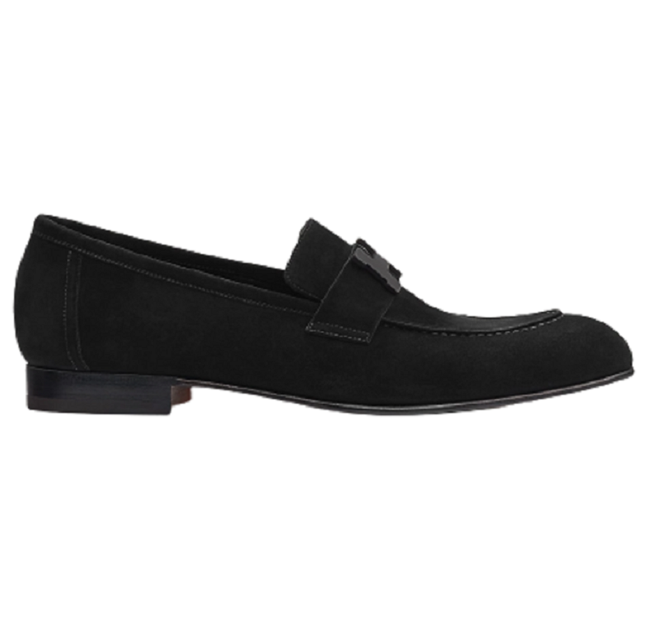 Giày Hermes Paris Loafer ‘Black’ H192437ZA02430