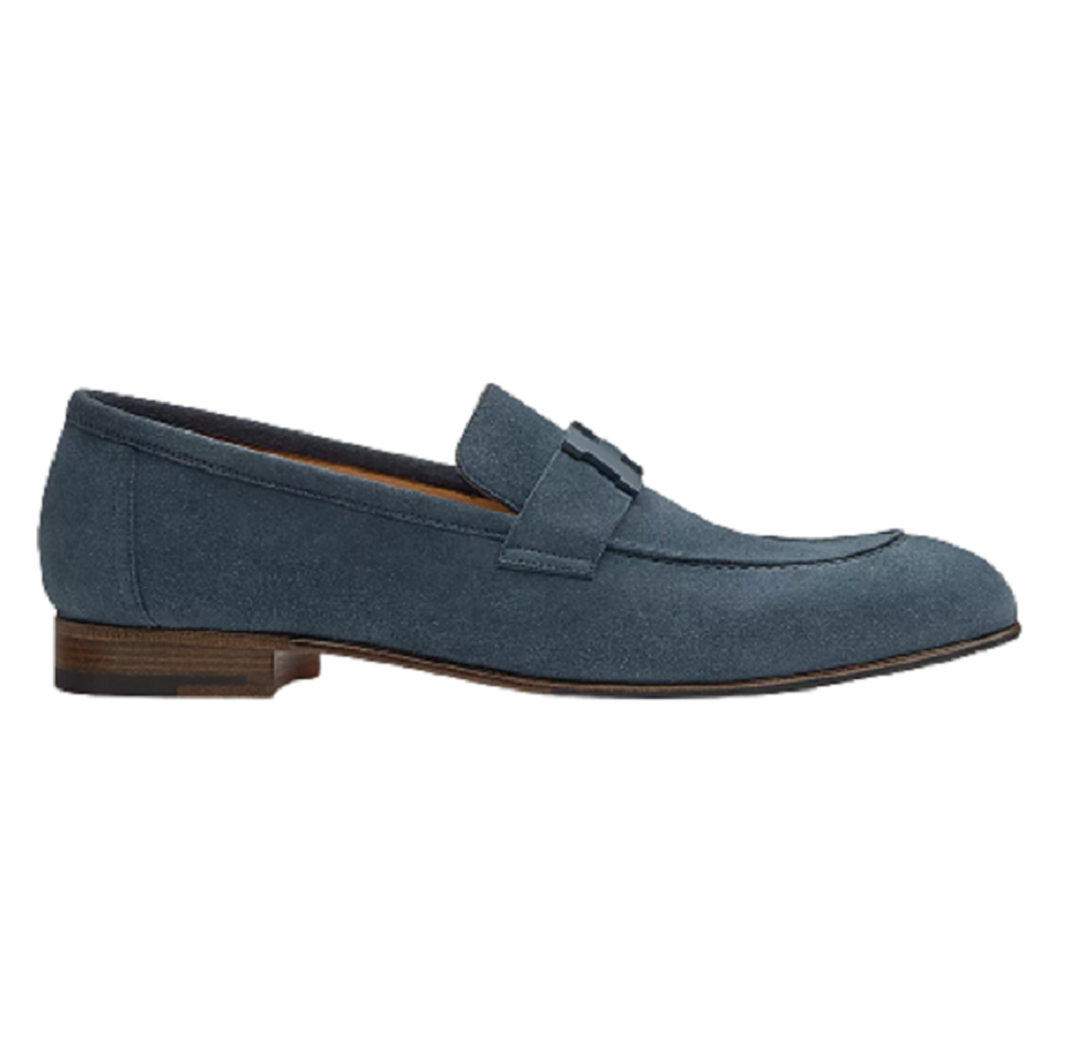 Giày Hermes Paris Loafer ‘Celestial Blue’ H192437ZAQ8420