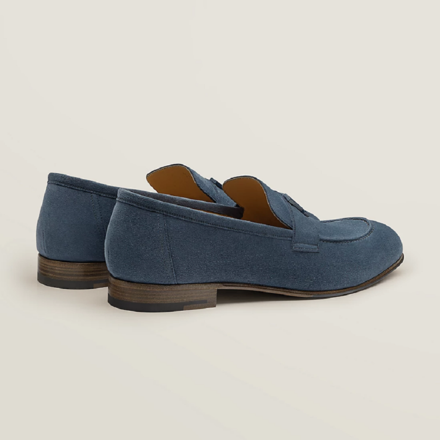 Giày Hermes Paris Loafer ‘Celestial Blue’ H192437ZAQ8420 - Ảnh 2