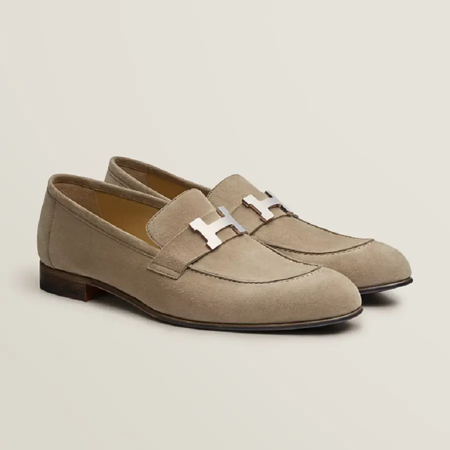Giày Hermes Paris Loafer ‘Sand Beige’ H201491ZAC9415 - Ảnh 3