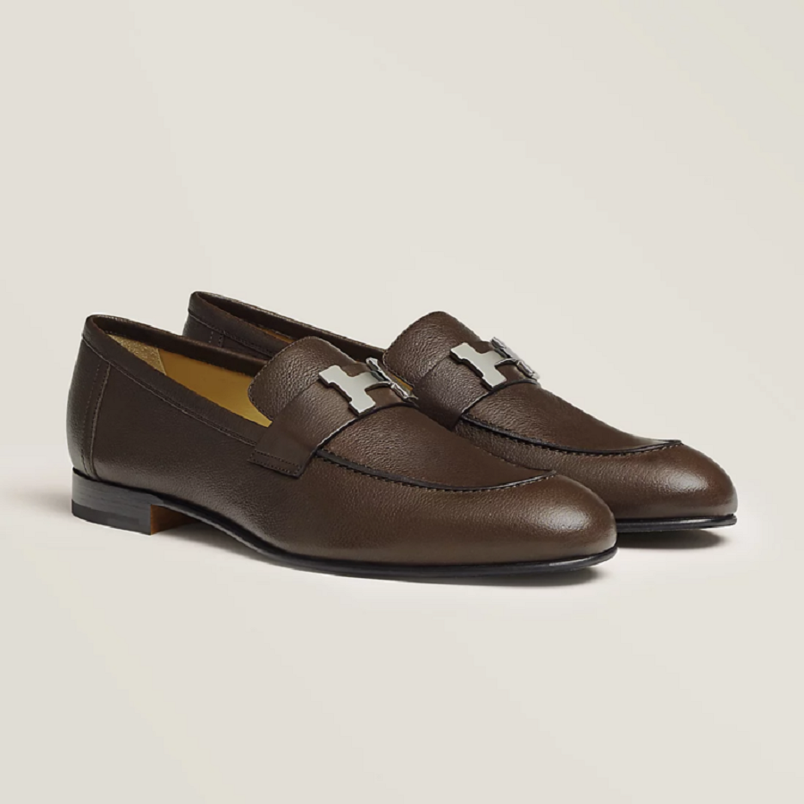 Giày Hermes Paris Loafer ‘Ebony Brown’ H212981ZAME410 - Ảnh 3