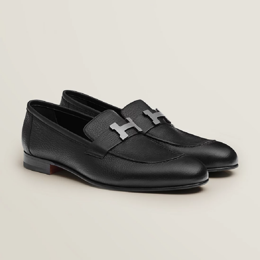 Giày Hermes Paris Loafer ‘Black’ H221965ZA01420 - Ảnh 4