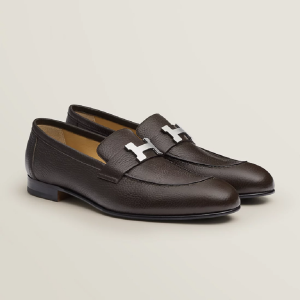 Alternative view of Giày Hermes Paris Loafer ‘Ebony Brown’ H221966ZAME415
