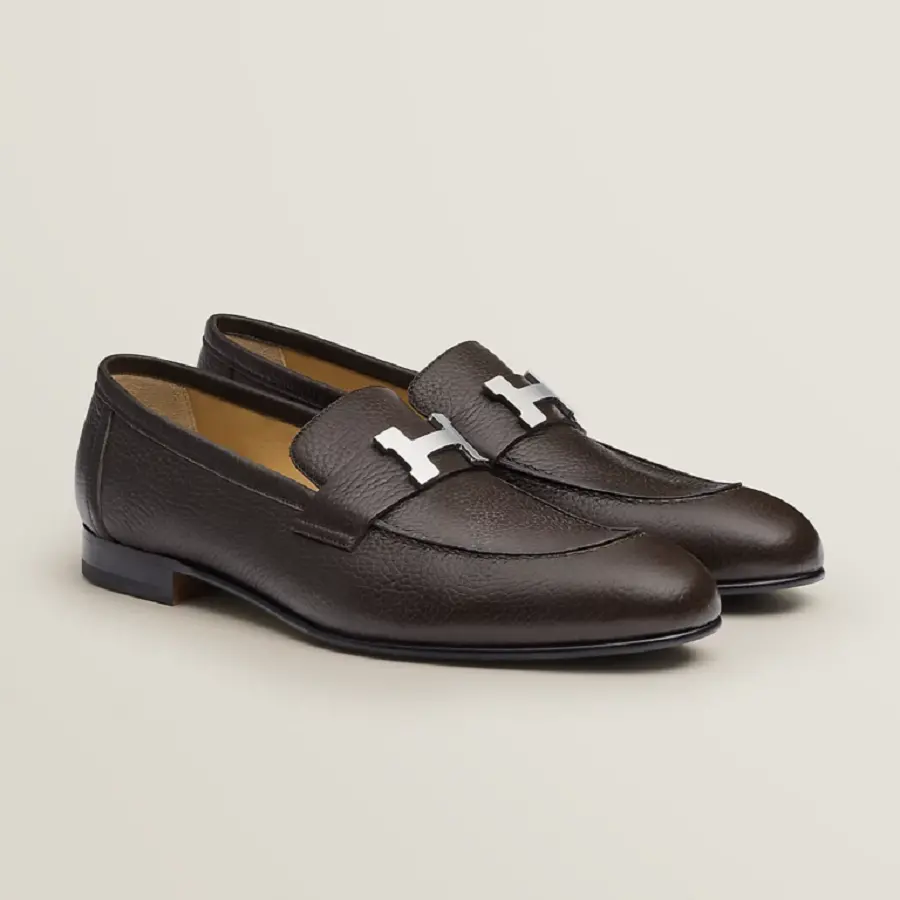 Alternative view of Giày Hermes Paris Loafer ‘Ebony Brown’ H221966ZAME415