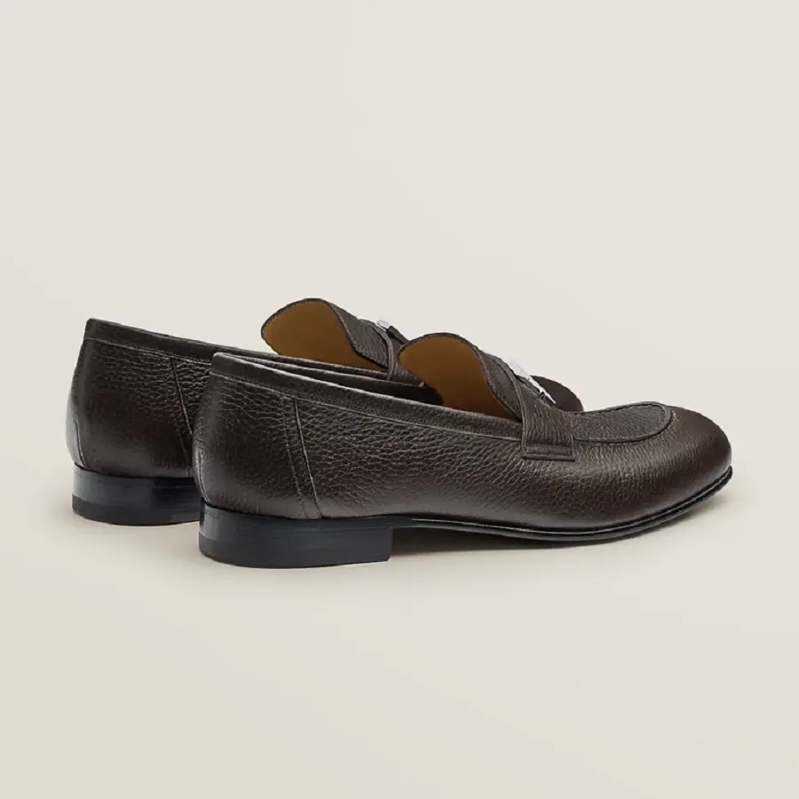 Giày Hermes Paris Loafer ‘Ebony Brown’ H221966ZAME415 - Ảnh 3
