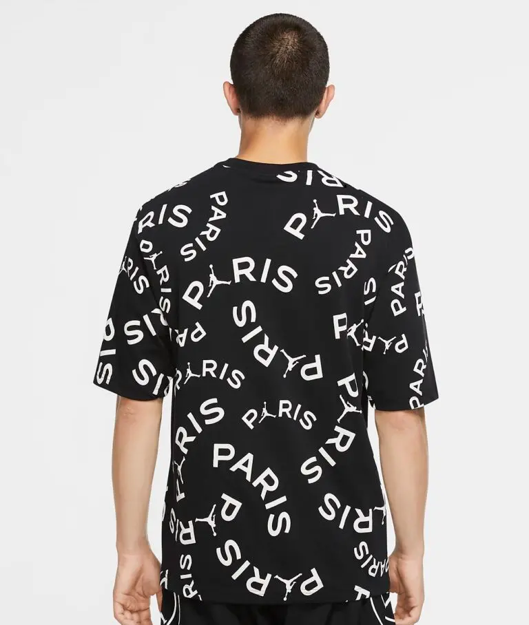 Alternative view of Áo Nike Jordan Paris PSG T Shirt Black CK9787-010